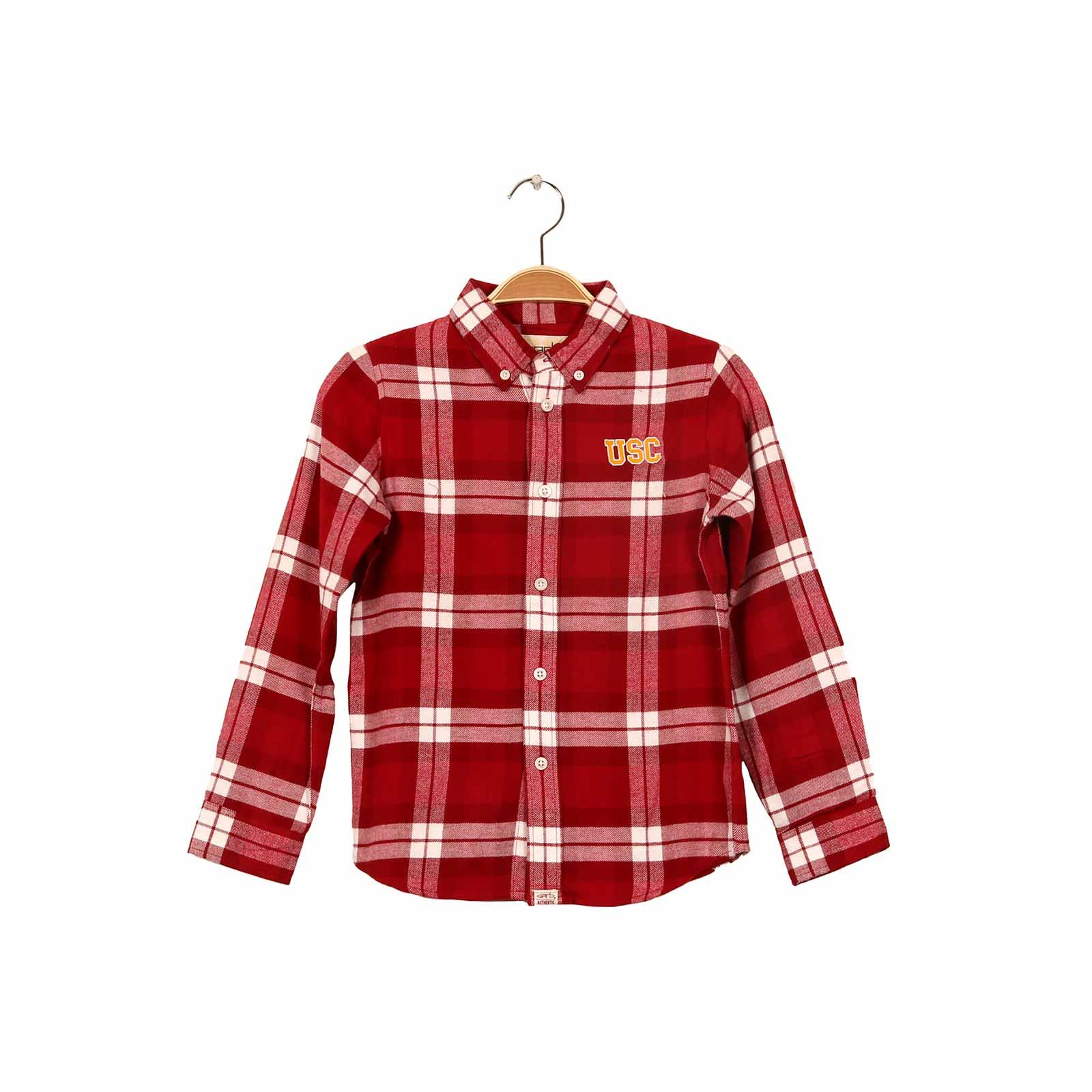 USC Toddler Hans Flannel Button Down F18 image01